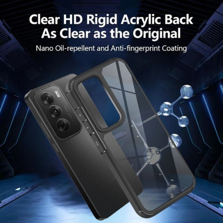 Противоударный чехол Acrylic для OPPO Reno12 Global - черный