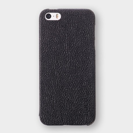 Ультратонкое Кожаное Защитное Покрытие HO Slimfit Series Skin Sticker Black для iPhone 5, 5S, SE