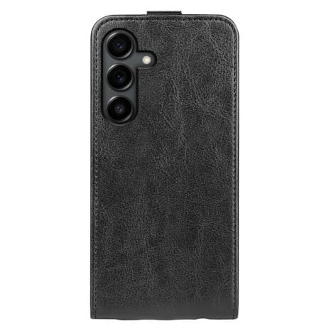 Флип-чехол с фактурой R64 Single на Samsung Galaxy S25 FE 5G - черный