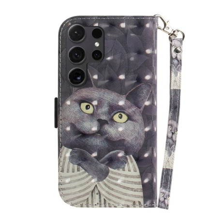Чохол-книжка 3D Painting для Samsung Galaxy S25 Ultra 5G - Cat