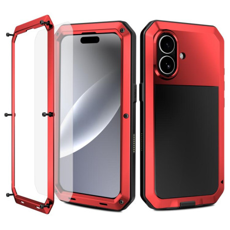 Противоударный чехол R-JUST Sliding для iPhone 17 - красный