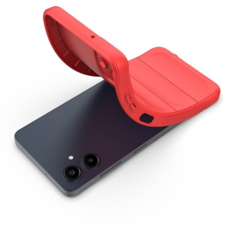 Силіконовий чохол Magic Flannel для Samsung Galaxy A06 4G - червоний