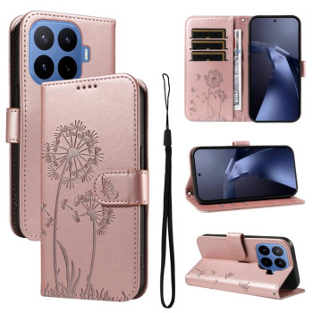 Чохол-книжка Dandelion Embossed Pattern Flip Leather на Xiaomi 17T 5G Global — рожеве золото