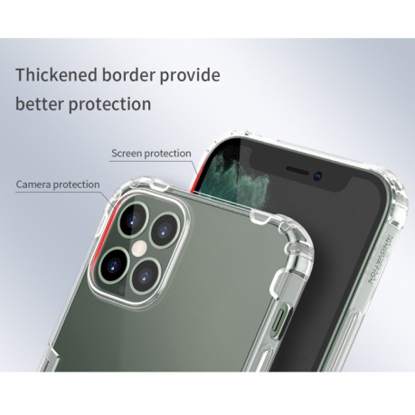 Протиударний силіконовий чохол NILLKIN Nature на iPhone 12 Pro Max - сірий