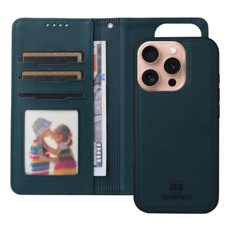 Чехол-книжка BETOPNICE BN-005 2 in 1 Detachable Imitate Genuine Leather для iPhone 16 Pro Max - синий