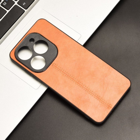 Ударозащитный чехол Sewing Cow Pattern для Infinix Smart 8 Plus / Smart 8 Pro - оранжевый