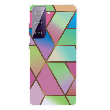 Противоударный чехол Marble Pattern для Samsung Galaxy S21 - Rhombus Gradient