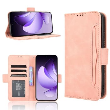 Чохол-книжка Skin Feel Calf на OPPO Reno13 5G Global - рожевий