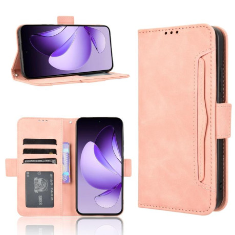 Чехол-книжка Skin Feel Calf на OPPO Reno13 5G Global - розовый