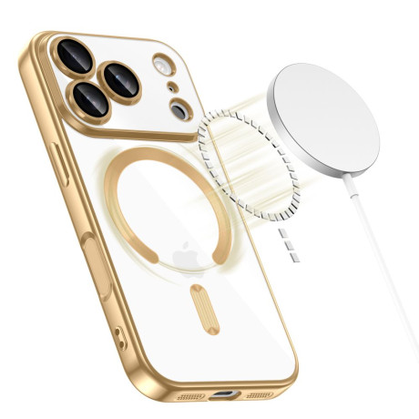Чохол Tech-Protect MagFlex MagSafe на iPhone 17 Pro - Transparent Gold