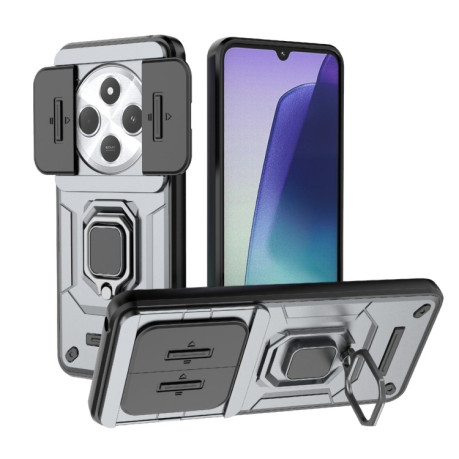 Противоударный чехол Sliding Camshield для Xiaomi Redmi 14C 4G/Poco C75/Redmi A4 5G - серый