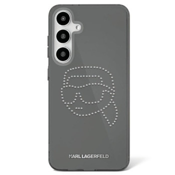 Оригінальний чохол Karl Lagerfeld Rhinestones Karl Head Logo для Samsung Galaxy S25 - black