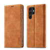 Чохол-книжка LC.IMEEKE Soft для Samsung Galaxy S22 - коричневий