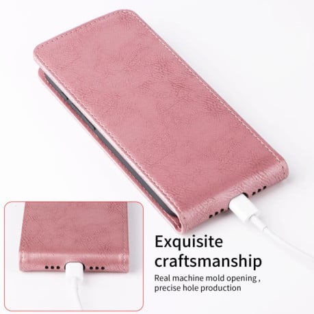 Флип-чехол Magnetic Vertical Flip Leather на Xiaomi 15T 5G - золото