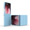 Силиконовый чехол Magic Flannel для Samsung Galaxy Flip 7 5G - голубой