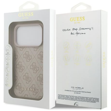 Оригінальний чохол Guess 4G Classic на iPhone 17 Pro - Pink