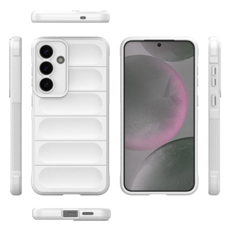 Силиконовый чехол Magic Flannel для Samsung Galaxy S25+ 5G - белый