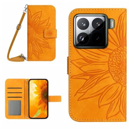 Чехол-книжка Skin Feel Sun Flower для Xiaomi 15  - желтый