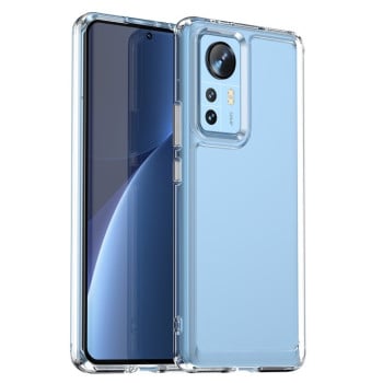 Чехол Candy Series гибрид с усиленными бортиками на Xiaomi 12 Pro - прозрачный