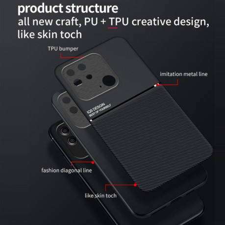 Противоударный чехол Organic Glass для Xiaomi Poco C40/Redmi 10c - черный