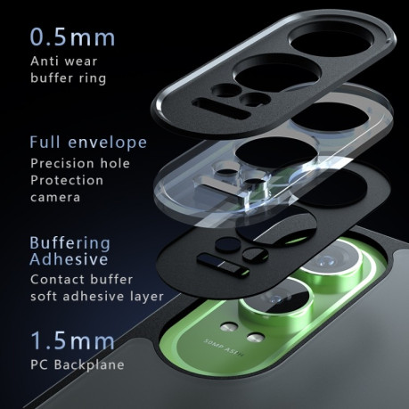Протиударний чохол Armor Precise Hole PC Hybrid TPU для OnePlus Nord CE4 Lite - чорний