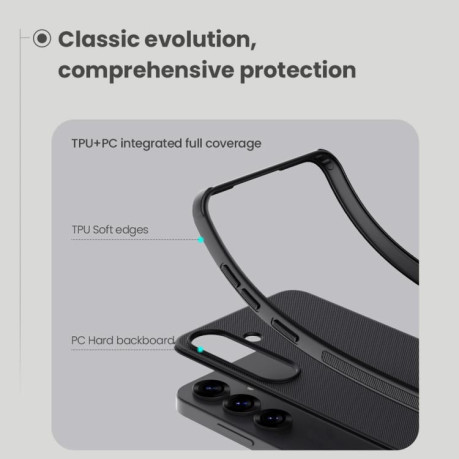 Протиударний чохол NILLKIN Frosted Shield Pro Magnetic Magsafe для Samsung Galaxy S25+ 5G - чорний