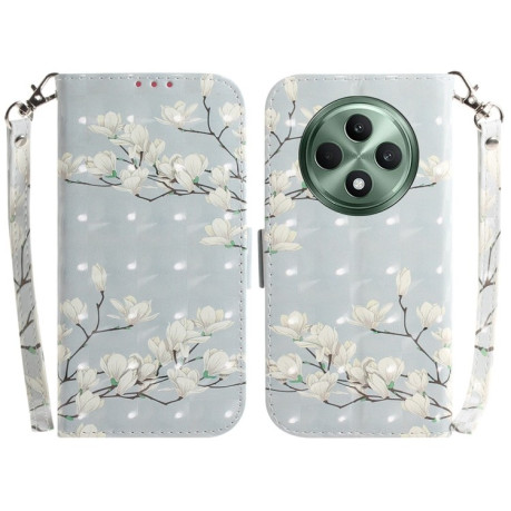Чохол-книжка 3D Painting для OPPO Reno12 F/12 FS 5G - Magnolia