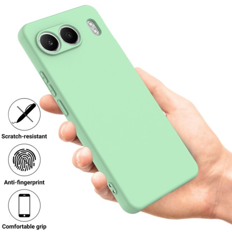 Силіконовий чохол Solid Color Liquid Silicone на OnePlus Nord 4 Pro XL - зелений