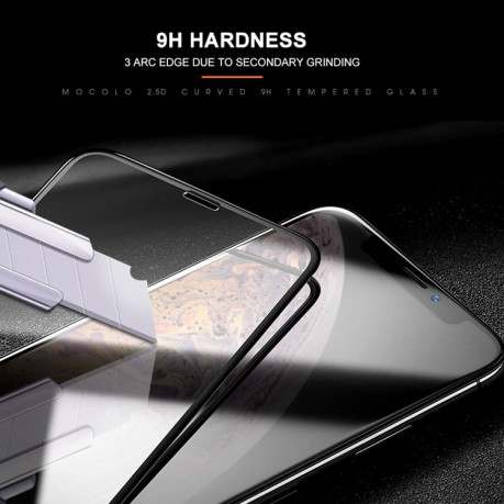 Захисне скло mocolo 0.33mm 9H 3D Full Glue для iPhone 11 Pro Max / XS Max - чорне