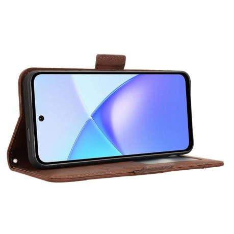 Чохол-книжка Skin Feel з м'якою фактурою Calf для Infinix Smart 10 / Tecno Pop 10 4G — коричневий