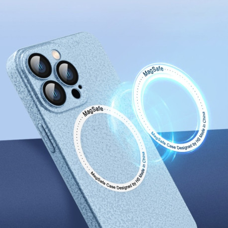 Противоударный чехол Ice Texture MagSafe для  iPhone 14 Plus - зеленый
