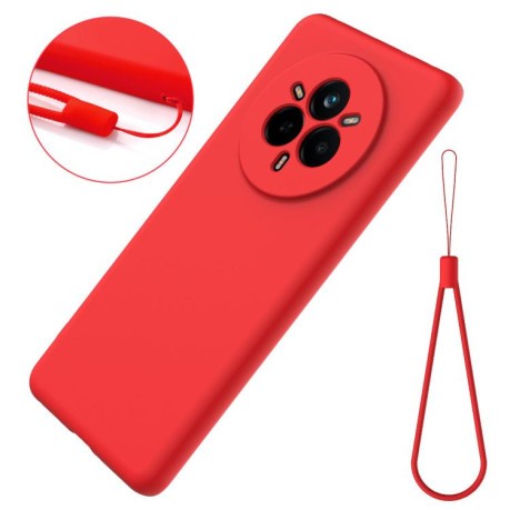 Силіконовий чохол Solid Color Liquid Silicone на Realme 14 Pro+ - червоний