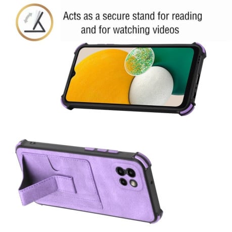 Противоударный чехол Dream Holder для Samsung Galaxy A03 - фиолетовый