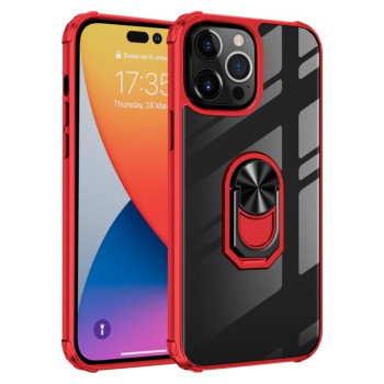 Протиударний чохол Acrylic Ring Holder на iPhone 14 Pro Max - червоний