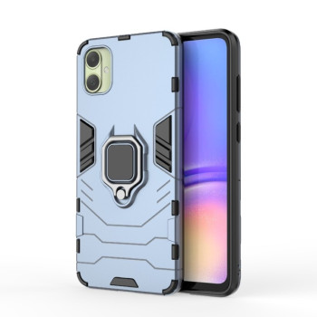 Противоударный чехол Magnetic Ring с подставкой на Samsung Galaxy A05 4G - синий