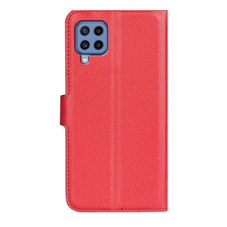 Чохол-книжка Litchi Texture для Samsung Galaxy M22 - червоний