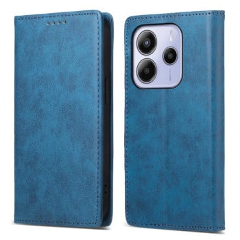 Чохол-книжка Business Solid Color із захистом від сканування RFID на Xiaomi Redmi Note 14 4G 164.48mm - синій