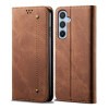 Чохол книжка Denim Texture Casual Style Samsung Galaxy A05s - коричневий