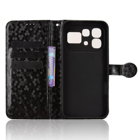 Чохол-книжка Honeycomb Dot на Infinix Note 60 5G / 60 Pro 5G — чорний