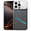 Противоударный чехол Frame Frosted Writing Board для iPhone 16 Pro Max — серебристый