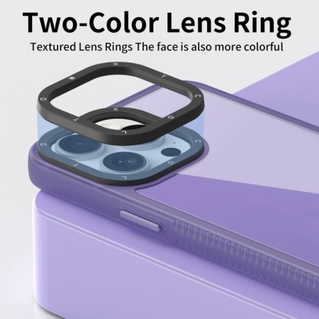 Чохол протиударний Color Contrast Lens для Realme 12 - фіолетовий