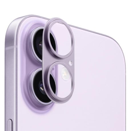 Защита камеры XDCASE Titanium Alloy Hollow Camera Lens на iPhone 17 - фиолетовый