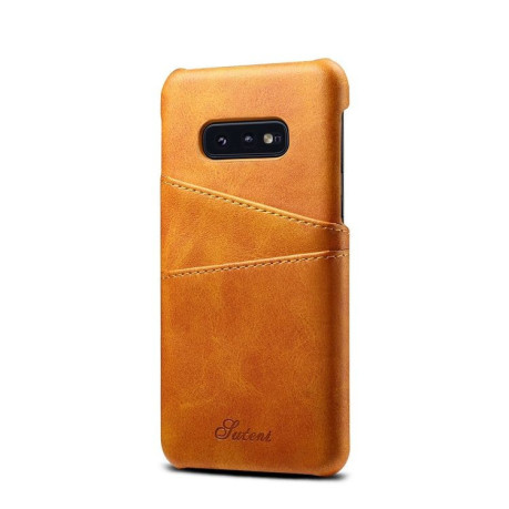 Кожаный чехол Fierre Shann Retro Oil Wax Texture на Samsung Galaxy S10e