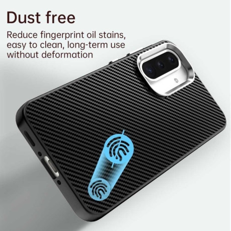 Ударозащитный чехол Carbon Fiber Series IMD на Samsung Galaxy A36 5G - черный