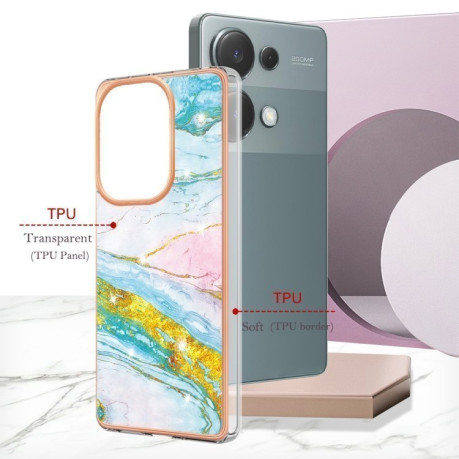Протиударний чохол Electroplating IMD для Xiaomi Redmi Note Redmi Note 14S/ 13 Pro 4G / POCO M6 Pro 4G - Green