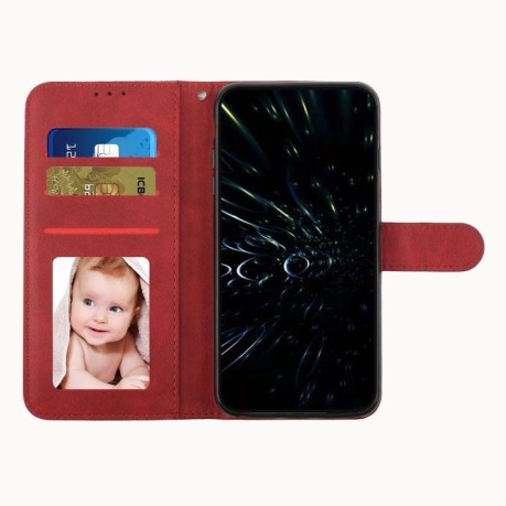 Чехол-книжка Stitching Calf Texture для Samsung Galaxy A25 5G - красный