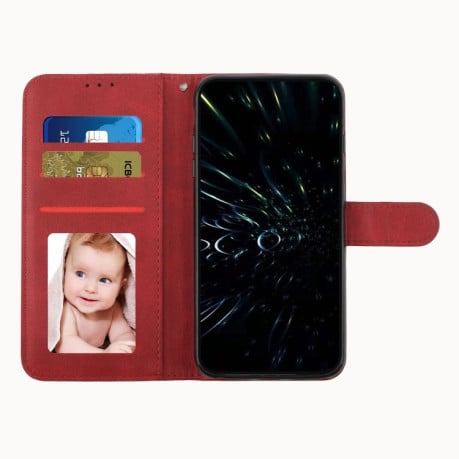 Чехол-книжка Stitching Calf Texture для Samsung Galaxy M23 - красный