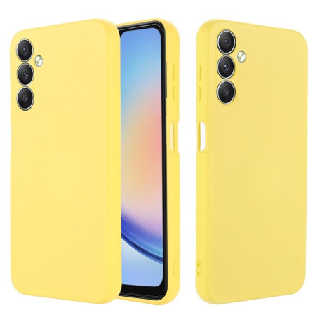 Силіконовий чохол Solid Color Liquid Silicone для Samsung Galaxy A24 4G - жовтий