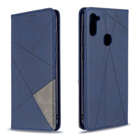 Чехол-книжка Rhombus Texture на Samsung Galaxy A11/M11 - синий