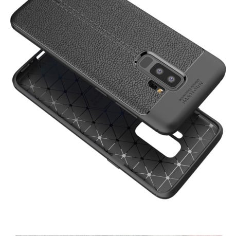 Чохол Samsung Galaxy S9+/G965 Litchi Texture Anti-skip чорний